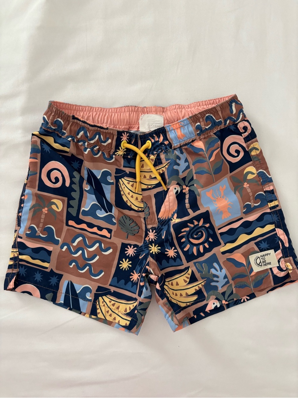 Cotton on Kids Patterned Swim Shorts